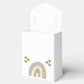 Boho Rainbow Glitzer Heart First Birthday Favor Bo Geschenkschachtel (Geöffnet)