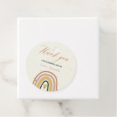 Boho Rainbow Gold Circle Vielen Dank Tag Geschenkanhänger (Beispiel)
