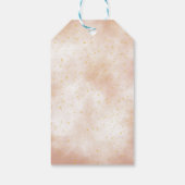 Boho Rainbow goldene Stars magisch rosa Staub Geschenkanhänger (Rückseite)