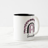 Boho Rainbow Grandma Zweifarbige Tasse (VorderseiteRechts)