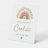 Boho Rainbow Guess Wie viele Candies im Jar sind Sockelschild (Vorderseite)