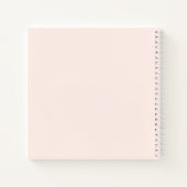 Boho Rainbow Guest Book, Terracotta Dusty Pink Notizblock (Rückseite)