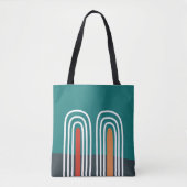 Boho rainbow hand drawn design tasche (Vorderseite)