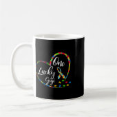 Boho Rainbow Happy Pi Day 3.14 Math Geek 3 Kaffeetasse (Links)