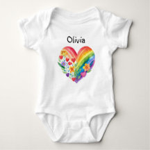 Boho Rainbow Heart Personalisiert