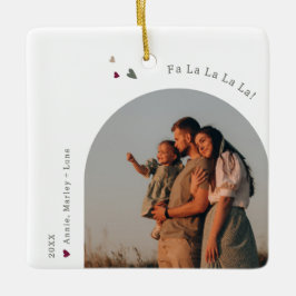 Boho Rainbow & Hearts Arch Falka La La La Christma Keramikornament