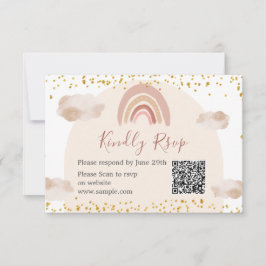 Boho Rainbow ist nicht eine einfühlsame QR Dankeskarte