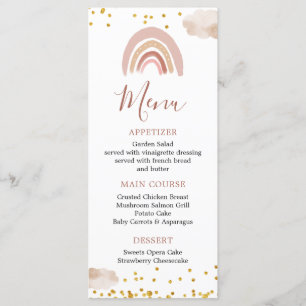 Boho Rainbow ist nicht einmal ihr Geburtstag Menükarte