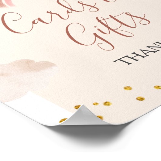 Boho Rainbow ist nicht ihr einfühlsamer Karten & G Poster (Ecke)