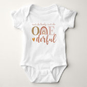 Boho Rainbow ist nicht ihr einsamer Bodysuit Baby Strampler (Vorderseite)