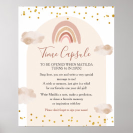 Boho Rainbow ist nicht ihre eintönige Time Kapsel Poster