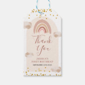 Boho Rainbow ist nicht mehr eine nette Dankeschön Geschenkanhänger (Vorderseite)