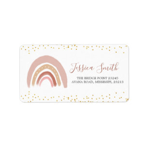 Boho Rainbow ist nicht She Onederful Birthday Addr Adressaufkleber