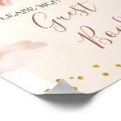 Boho Rainbow ist nicht She Onederful Guest Book Poster (Ecke)