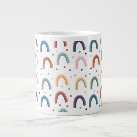 Boho Rainbow Jumbo-Tasse (Vorderseite)