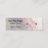 Boho Rainbow Juwelier Display Business Card Mini Visitenkarte (Vorderseite)