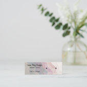 Boho Rainbow Juwelier Display Business Card Mini Visitenkarte (Stehend Vorderseite)