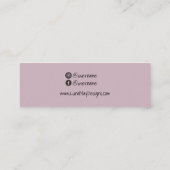 Boho Rainbow Juwelier Display Business Card Mini Visitenkarte (Rückseite)