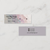 Boho Rainbow Juwelier Display Business Card Mini Visitenkarte (Vorne/Hinten)