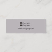 Boho Rainbow Juwelier Display Business Card Mini Visitenkarte (Rückseite)