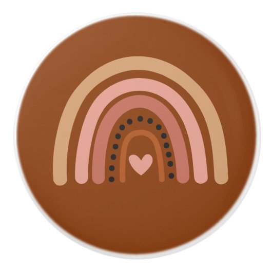 Boho Rainbow Keramikknauf (Vorderseite)