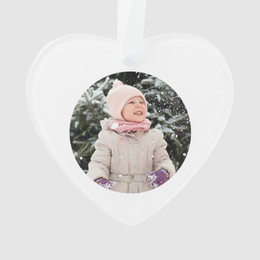 Boho Rainbow Kids Personalisiert Ornament (Rückseite)