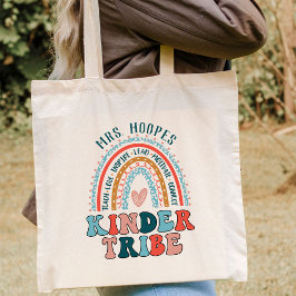 Boho Rainbow Kindergarten Stammeslehrer Squad Tragetasche