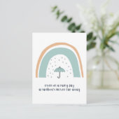 Boho rainbow Kindness Postkarte (Stehend Vorderseite)