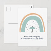 Boho rainbow Kindness Postkarte (Vorne/Hinten)