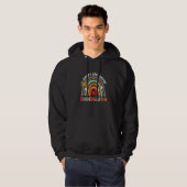 Boho Rainbow Letzter Tag Kindergarten Lehrer Stud Hoodie (Vorne ganz)