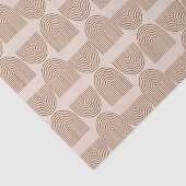 Boho Rainbow Line Arch in Brown und Terracotta  Seidenpapier (Ausschnitt)