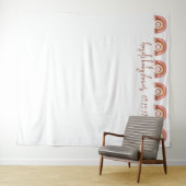 Boho Rainbow Lion Baby Shower - Stand Wandteppich (Beispiel (Horizontal))