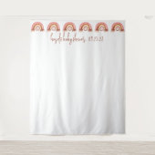 Boho Rainbow Lion Baby Shower - Stand Wandteppich (Vorderseite)