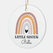 Boho Rainbow Little Sister Keramik Ornament (Links)