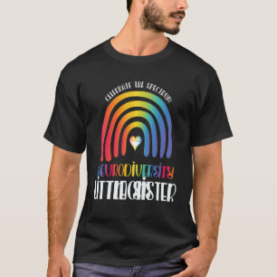 Boho Rainbow Little Sister Neuroversity Familie m T-Shirt