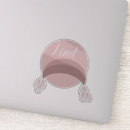 Boho Rainbow Macrame Pink Kind Aufkleber