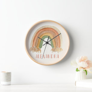 Boho Rainbow Macrame Uhr