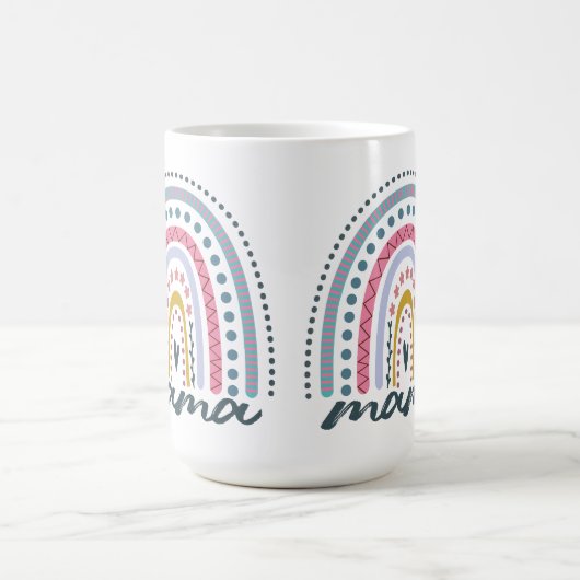 Boho Rainbow Mama Kaffeetasse (Mittel)