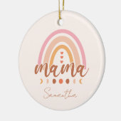 Boho Rainbow Mama Keramik Ornament (Links)