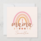 Boho Rainbow Mama mit Mondphasen (Vorderseite)