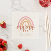 Boho Rainbow Mama mit Mondphasen Serviette (Beispiel)
