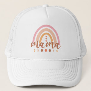 Boho Rainbow Mama mit Mondphasen Truckerkappe