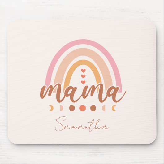 Boho Rainbow Mama Mousepad (Vorne)