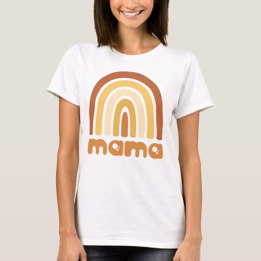 Boho Rainbow Mama Tshirt (Vorderseite)