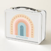 Boho Rainbow Metal Lunch Box (Rückseite)