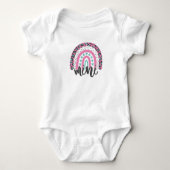 Boho Rainbow Mini, Mommy and Me Anpassbare Farbe Baby Strampler (Vorderseite)