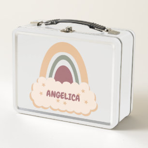 Boho Rainbow mit Cloud and Stars Metal Lunch Box