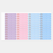 Boho Rainbow mit Liebe Herz Personalisiert School Etiketten (Blatt)