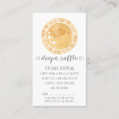 BOHO Rainbow Modern Sunshine Baby Diaper Raffle Visitenkarte (Vorderseite)