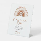 Boho Rainbow Momosa Bar Sign, Erdgeschwäche Sockelschild (Vorderseite)